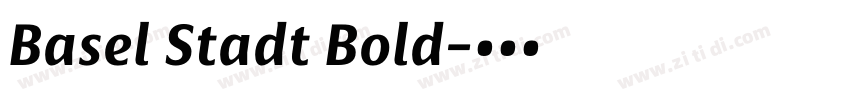 Basel Stadt Bold字体转换